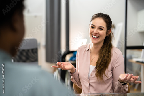 Young Female In Business Job Interview