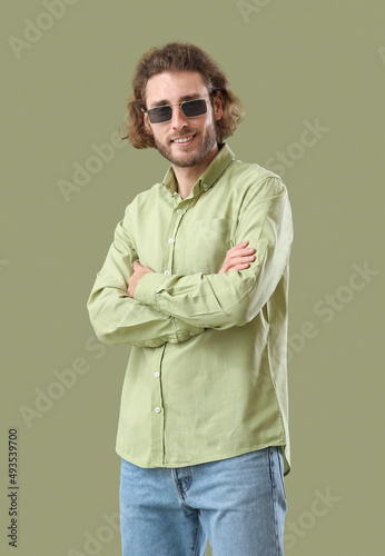 Handsome man in sunglasses ...