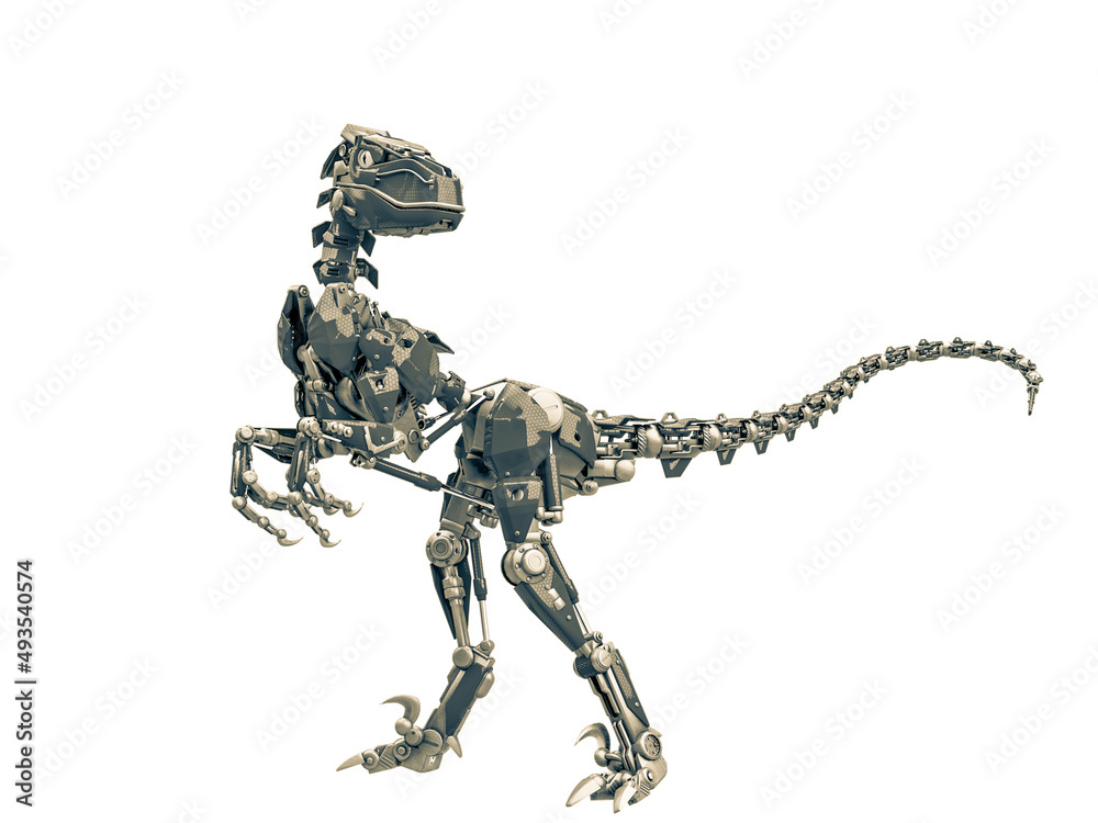 velociraptor robot pin up pose velociraptor robot pin up pose