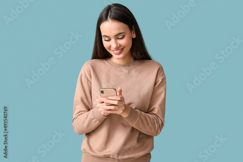 Beautiful young woman with ...