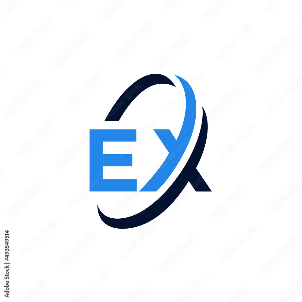 Initial Letter EX Logo Design. Abstract Monogram EX. Icons For Business and Sport. Initial Letter EX Logo Design. Abstract Monogram EX. Icons For Business and Sport.