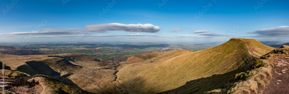 Amazing view in Brecon Beacon national park, Wales, United Kingdom