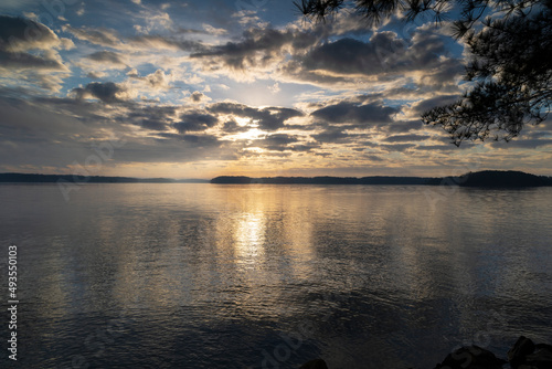 Cloudy sunrise on Lake Sidney Lanier