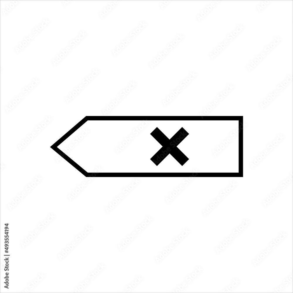 Graphic flat button delete icon for your design and website Graphic flat button delete icon for your design and website