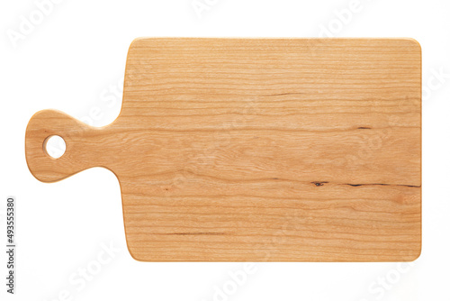 wooden cutting board, Stylized handmade cherry wood chopping board