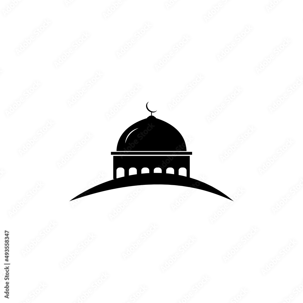 mosque icon illustration design