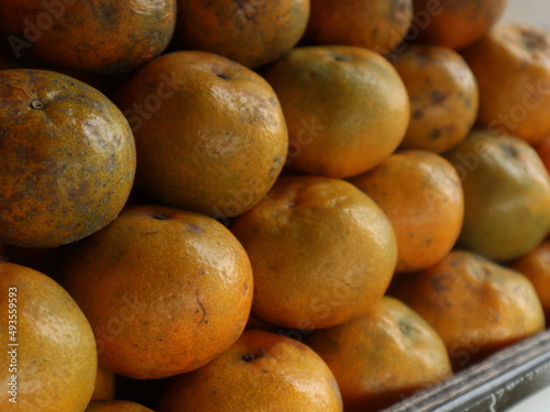 Indonesian local oranges from street vendors
