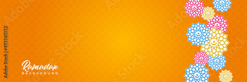 Islamic background, Gift box, lantern, fresh crescent moon on white. Design concept of ramadan kareem, mawlid, iftar,isra and miraj or eid al fitr adha, copy space text area. Vector illustration