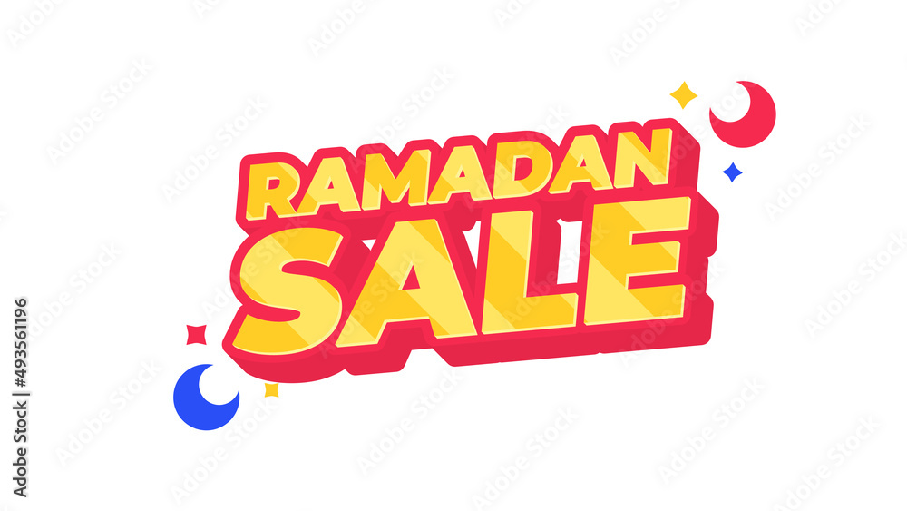 yellow ramadan sale text effect yellow ramadan sale text effect