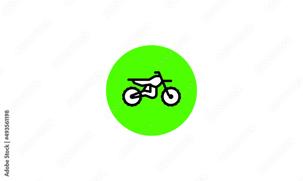 bike icon vector logo template. simple icon. on white background