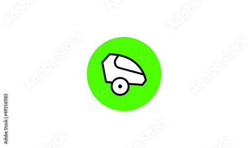 bike icon vector logo template. simple icon. on white background