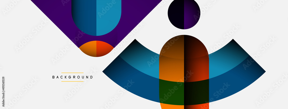 Trendy shapes, color minimal design composition, lines and shadows for wallpaper banner background or landing page Trendy shapes, color minimal design composition, lines and shadows for wallpaper banner background or landing page