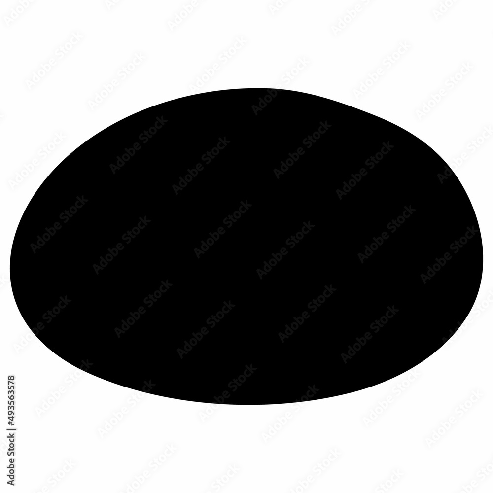 Stone Black Silhouette Illustration Isolated on White Background. Stone Black Silhouette Illustration Isolated on White Background.