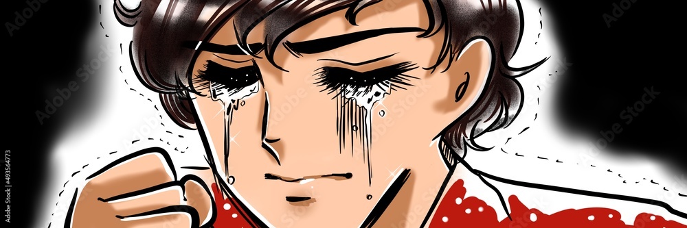 70年代少女漫画拳を握り失恋に泣く天然パーマのイケメン少年のイラスト Stock イラスト Adobe Stock 70年代少女漫画拳を握り失恋に泣く天然パーマのイケメン少年のイラスト Stock イラスト Adobe Stock