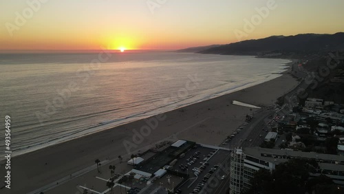 Santa Monica California Los Angeles Drone Aerial Footage 4K