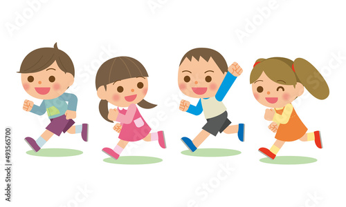 走る子供