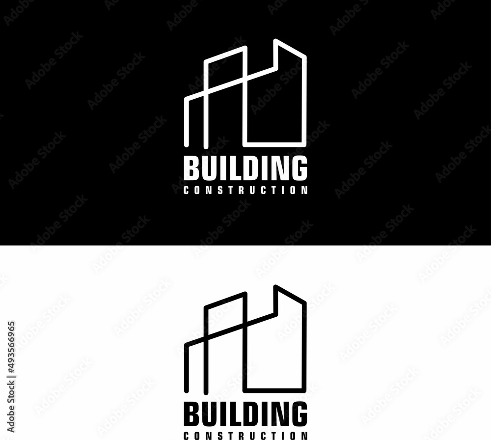 Obraz premium Building Logo Vector Design Template