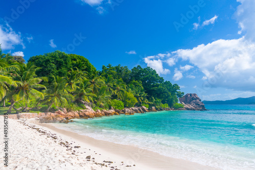 Anse Severe beach on La Digue island  Seychelles