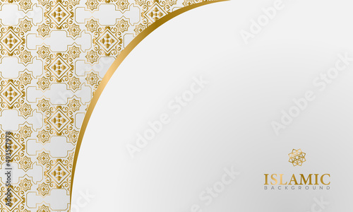 Cover islamic design background concept