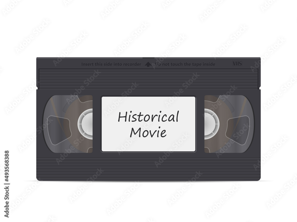 Video cassette historical movie