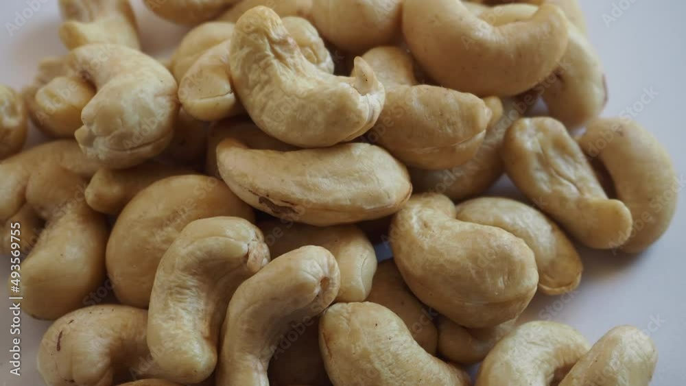 cashews nut rotates slowly, Healthy food for dieting or snack cashews nut rotates slowly, Healthy food for dieting or snack