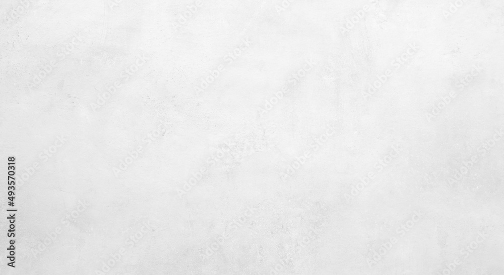 White concrete stone surface paint wall background, Grunge cement paint texture backdrop, White rough concrete stone wall background, Copy space for interior design background, banner, wallpaper