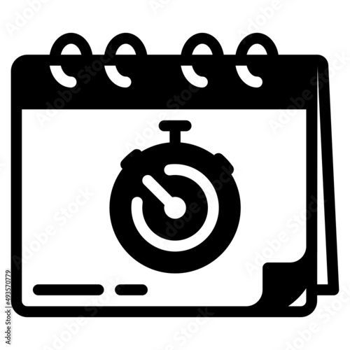 stop glyph icon