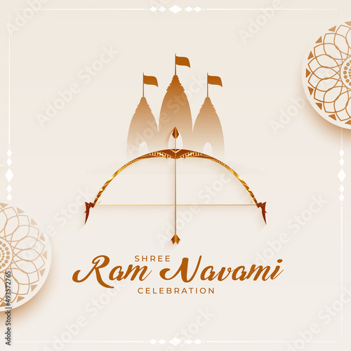 ram navami festival wishes card background