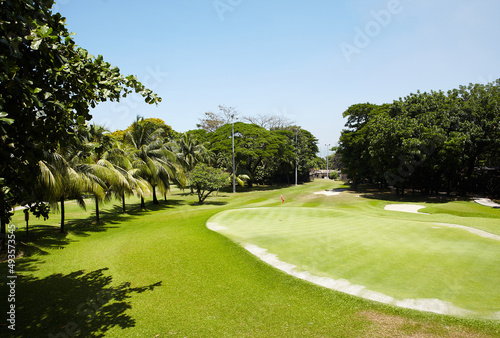 Golf course in Manila, Philippine.
