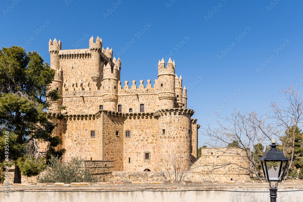 medieval castle in Guadamur province of Toledo