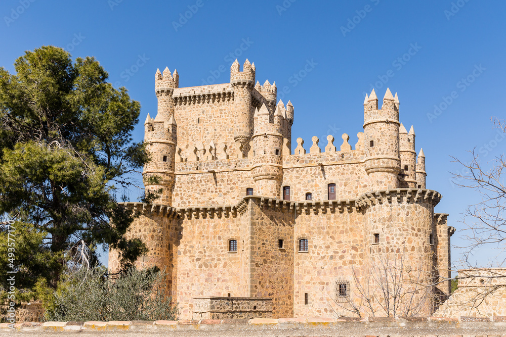 medieval castle in Guadamur province of Toledo