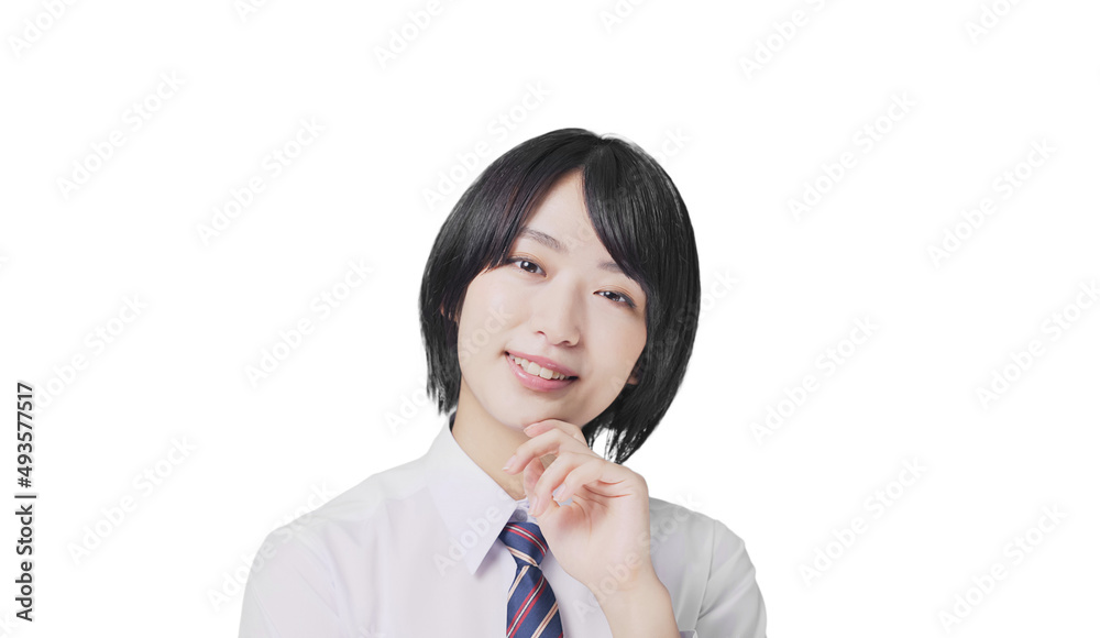 笑顔の女性 女子高生 笑顔の女性 女子高生