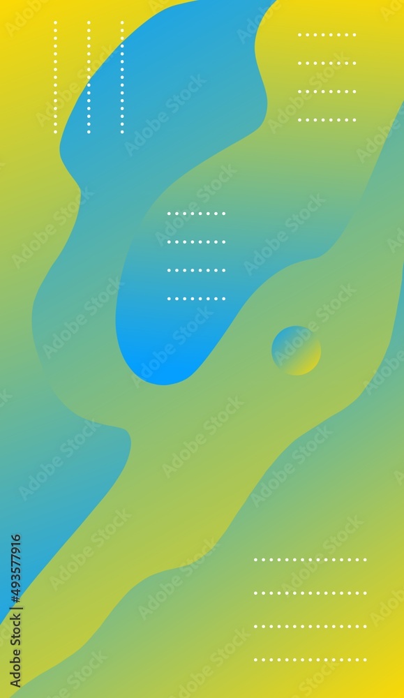 Abstract background with geometric shapes. Gradient background. Minimalist background. Colorful abstract background. Modern abstract background. Abstract wallpaper with creative fluid shapes. Wave. 
