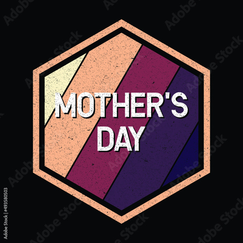 Mother's Day Retro Vintage T-shirt Design