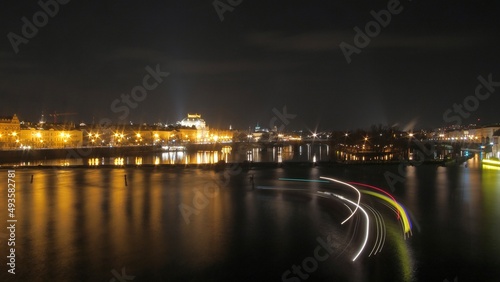 The Vltava River by night II