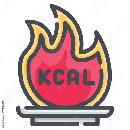 calories line icon