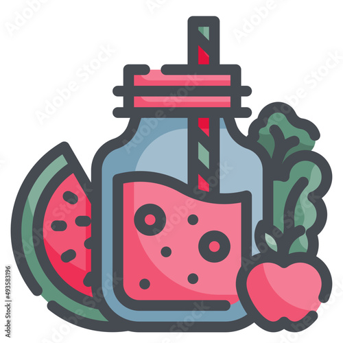 drink line icon