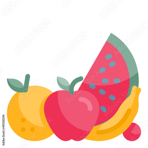 fruit flat icon