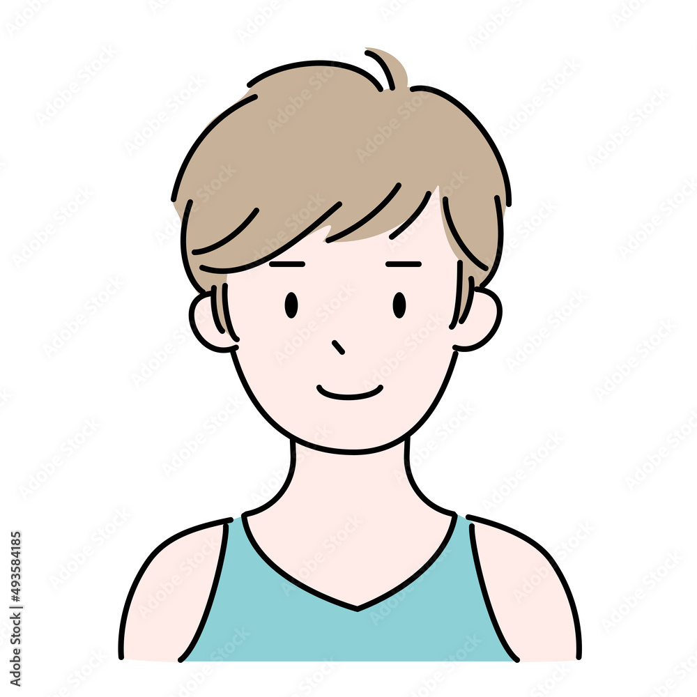 女性 肖像 ショートヘア 職業 シンプル 顔 イラスト 女性 肖像 ショートヘア 職業 シンプル 顔 イラスト