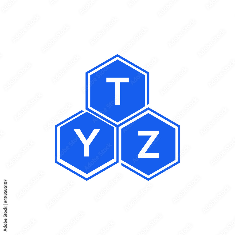 TYZ letter logo design on black background. TYZ creative initials letter logo concept. TYZ letter design. TYZ letter logo design on black background. TYZ creative initials letter logo concept. TYZ letter design.
