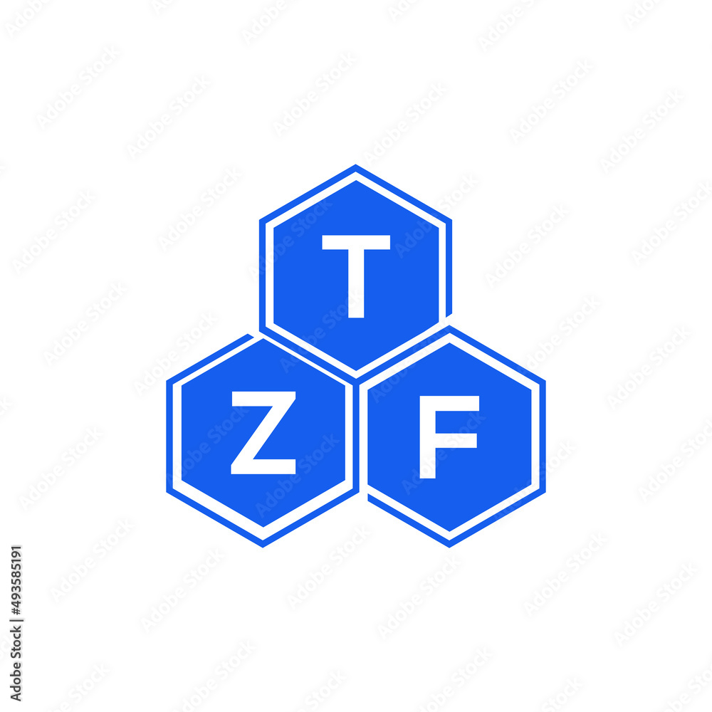 TZF letter logo design on black background. TZF creative initials letter logo concept. TZF letter design. 