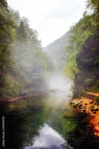 Vintgar gorge in Slovenia  Triglav national park