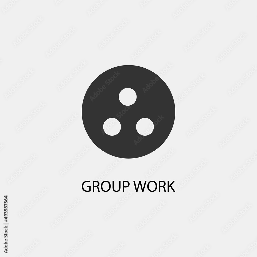 Group_work vector icon illustration sign Group_work vector icon illustration sign