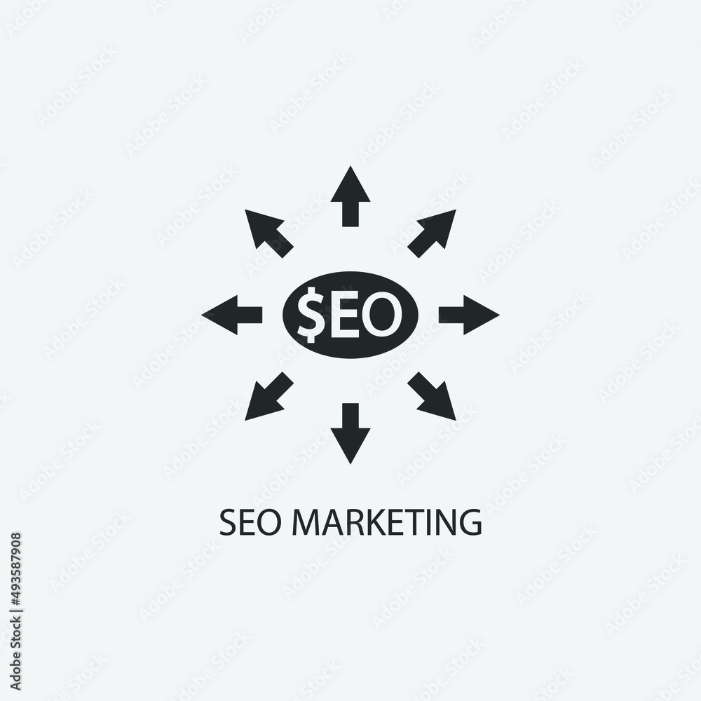 SEO_marketing vector icon illustration sign SEO_marketing vector icon illustration sign