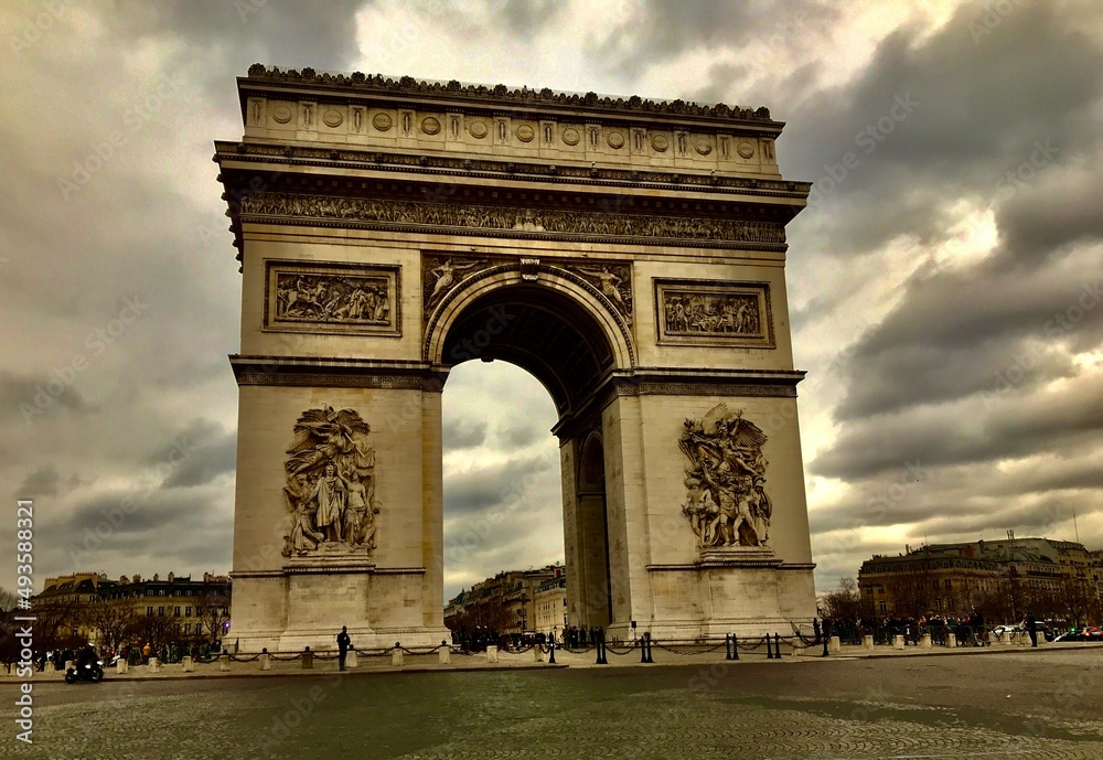 Arc de Triomphe de l’Étoile / Triumphbogen in Paris (Frankreich)