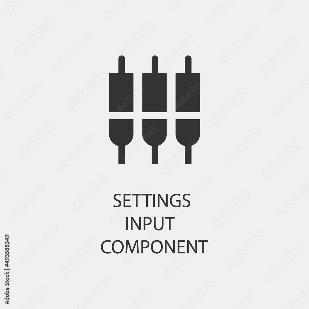 Settings_input_component vector icon illustration sign Settings_input_component vector icon illustration sign