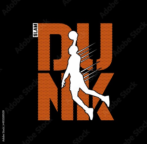 slam dunk. basketball championship. tees design .