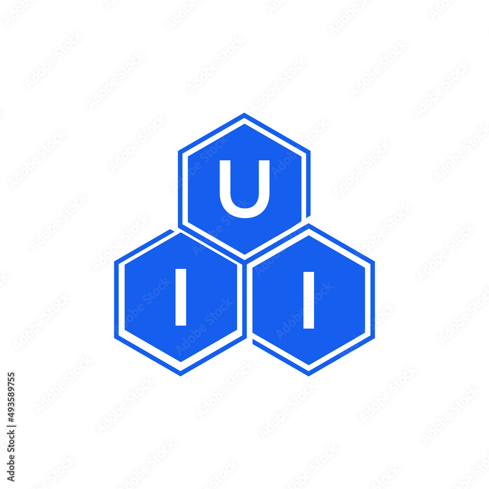 UII letter logo design on black background. UII creative initials letter logo concept. UII letter design. UII letter logo design on black background. UII creative initials letter logo concept. UII letter design.