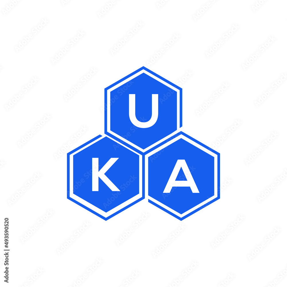 UKA letter logo design on White background. UKA creative initials letter logo concept. UKA letter design. UKA letter logo design on White background. UKA creative initials letter logo concept. UKA letter design.