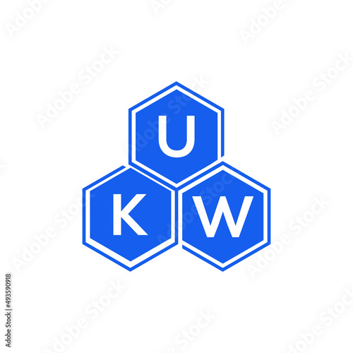 UKW letter logo design on White background. UKW creative initials letter logo concept. UKW letter design. 